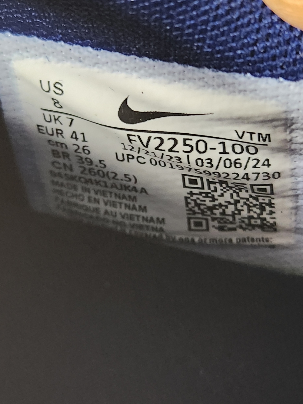 Size 8 Men 9.5 Women Nike Air Max DN USA Olympics Blue  Metallic Silver White - Picture 9 of 9